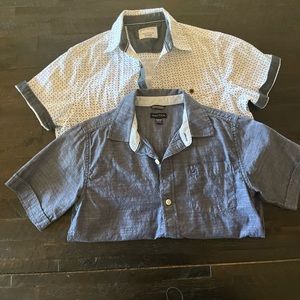 Boys size 10 button down shirts.